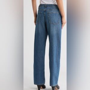 rag & bone Straight Leg Jeans in Medium Blue Wash